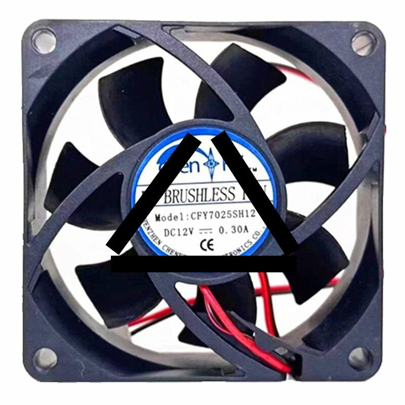 Chen FY CFY7025SH12 DC 12V 0.30A 7025 Axial Brushless Cooling Fan