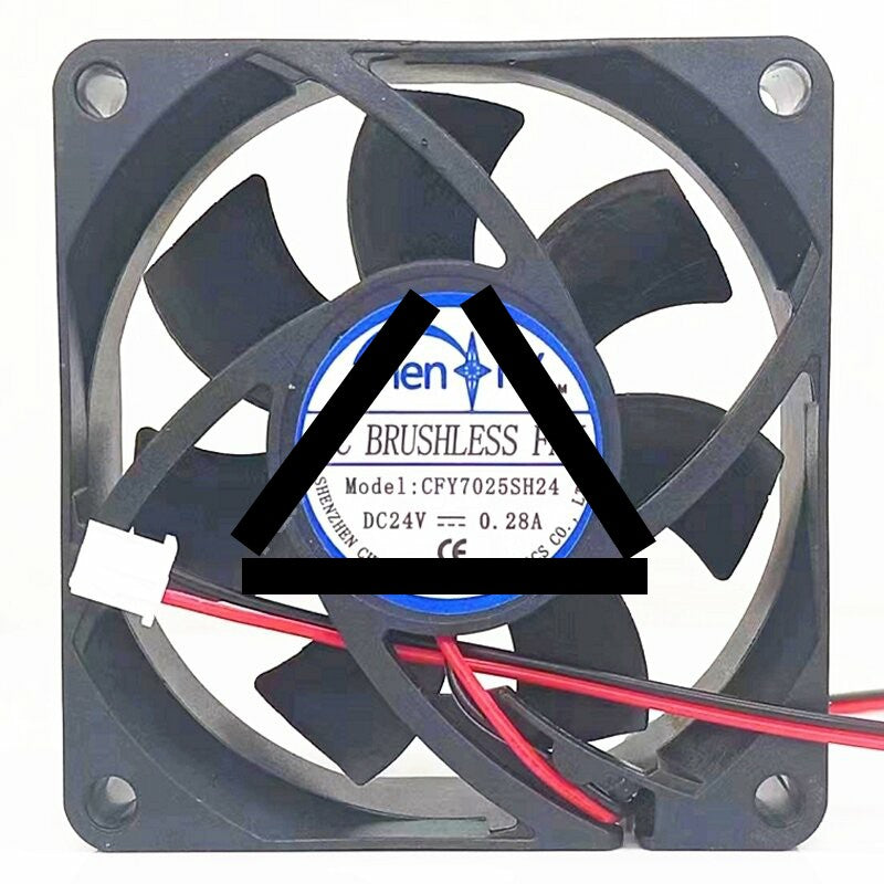 ChenFY CFY7025SH24 DC 24V 0.28A 7025 Brushless Axial Cooling Fan