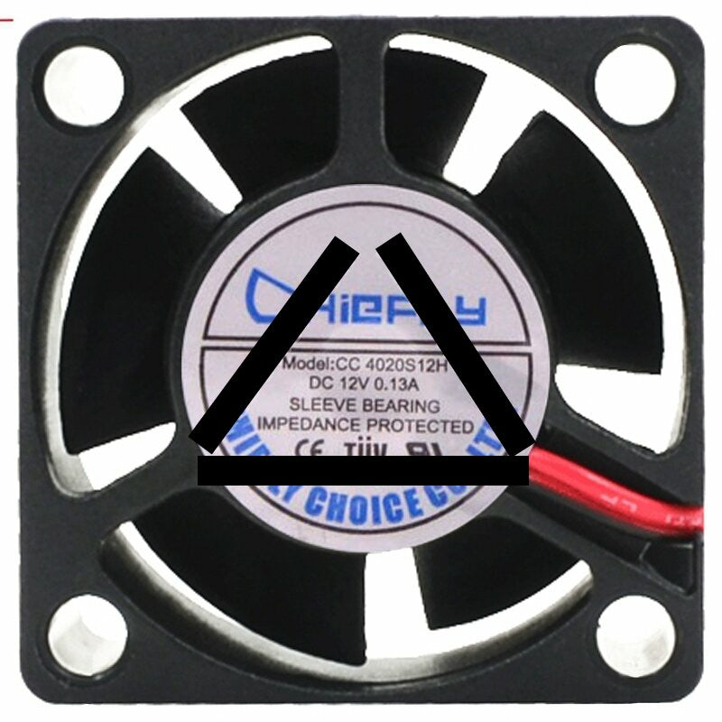 CHIEFLY CC 4020S12H 12V 0.13A 2 Wires Axial Cooling Fan