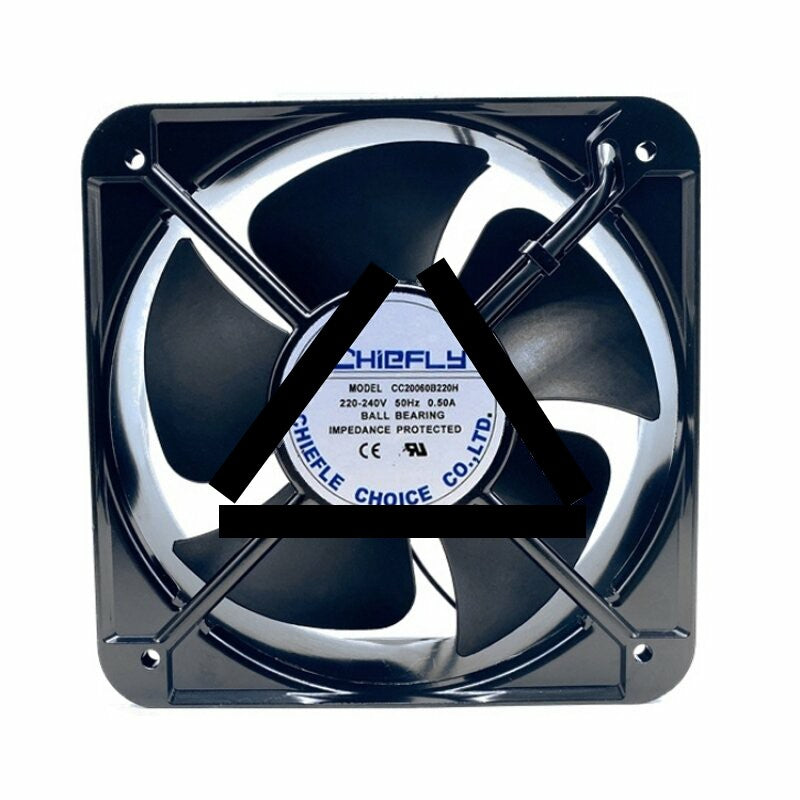 CHieFLY CC20060B220H AC 220 / 240V 0.50A 2 Wires Axial Cooling Fan