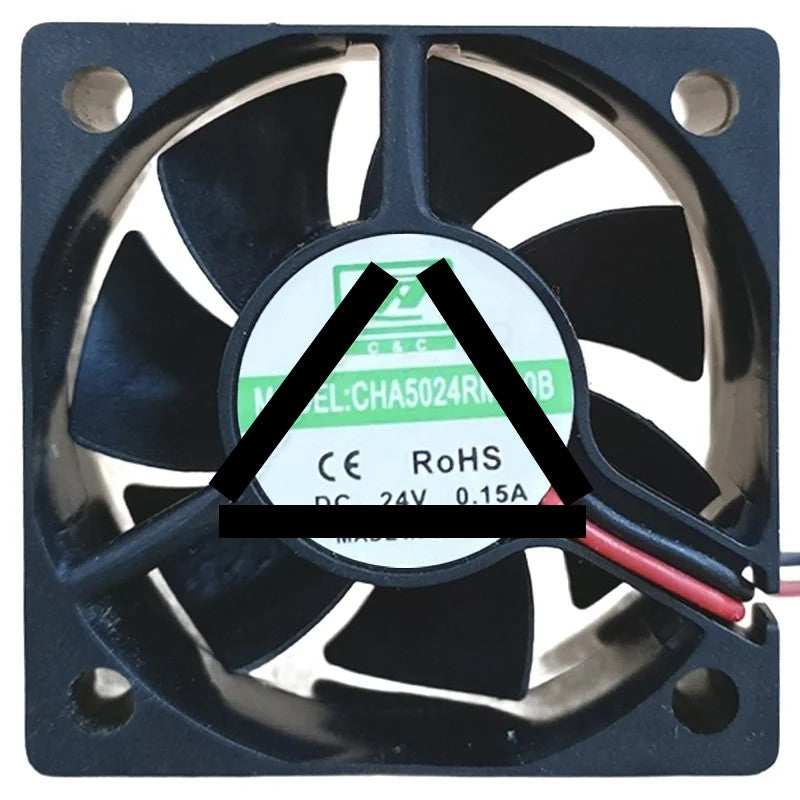 CHT CHT5024RM-20B DC 24V 0.15A 2 Wires Axial Cooling Fan