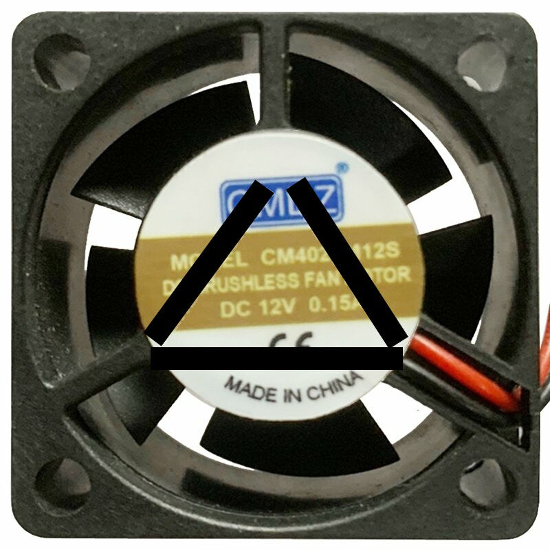 CMDZ CM4020M12S 12V 0.15A 2 Wires Axial Cooling Fan