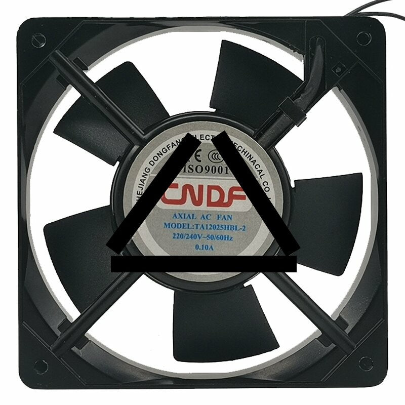 CNDF TA12025HBL-2 AC 220/240V 0.10A 2 Wires Axial Cooling Fan