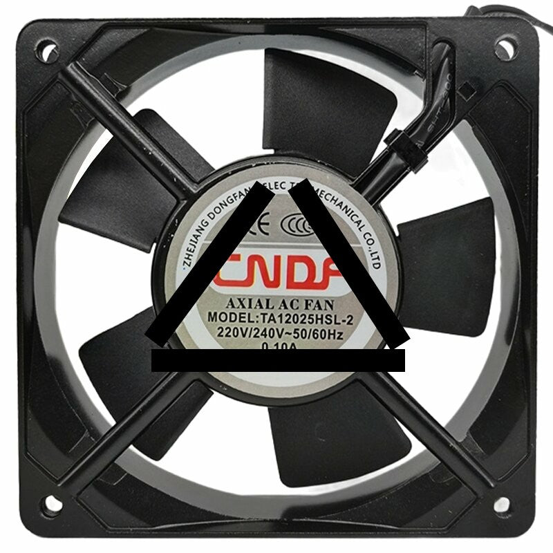 CNDF TA12025HSL-2 AC 220V/240V 0.10A 2 Wires Axial Cooling Fan