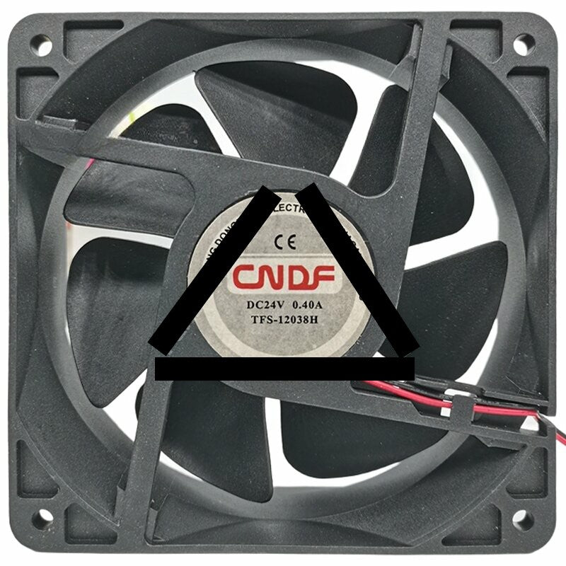 CNDF TFS-12038H DC 24V 0.40A 2 Wires Axial Cooling Fan