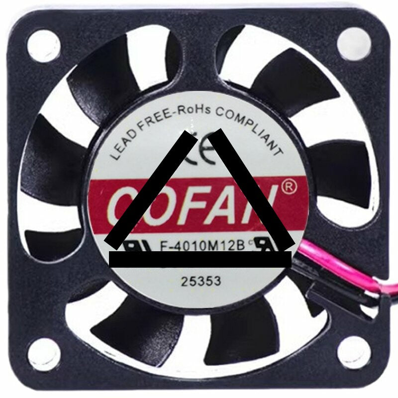 COFAN F-4010M12B 12V 0.16A 2 / 3 Wires Axial Cooling Fan