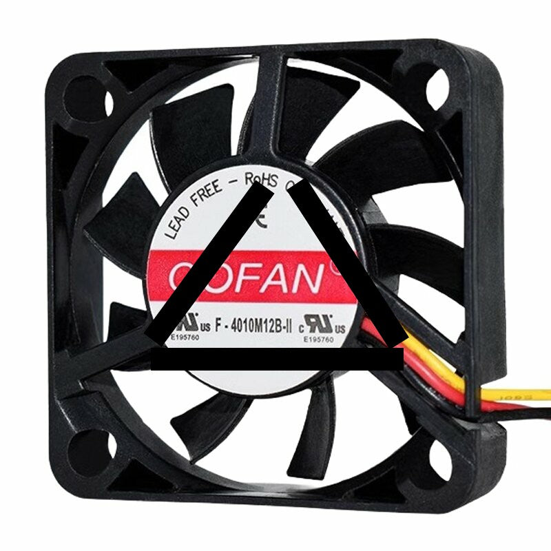 COFAN F-4010M12B-II DC 12V 0.16A 4010 Axial Cooling Fan