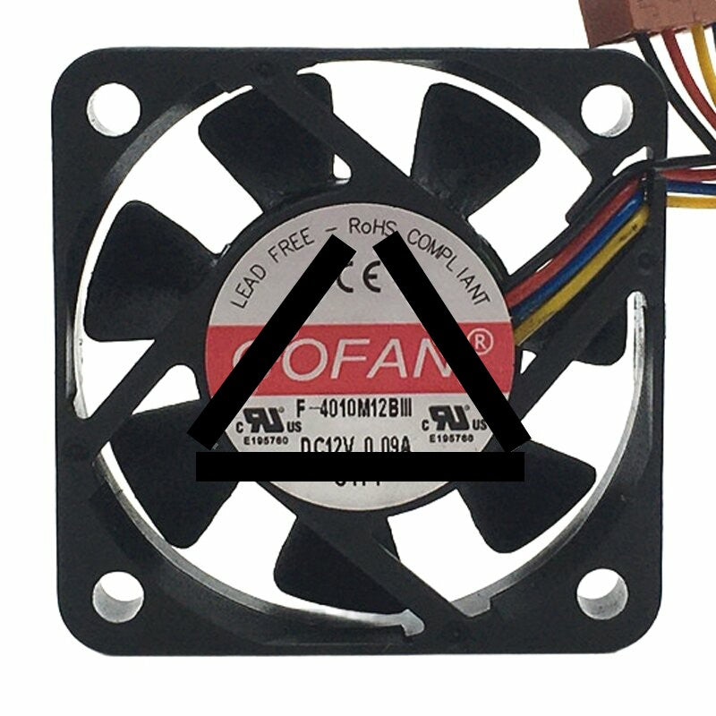 COFAN F-4010M12BIII DC 12V 0.09A 4010 Axial Cooling Fan
