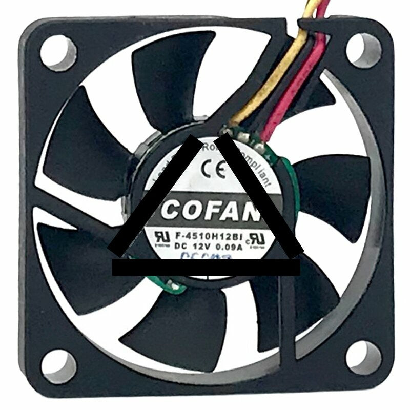 COFAN F-4510H12BI DC 12V 0.09A 2 Wires / 3 Wires Axial Cooling Fan