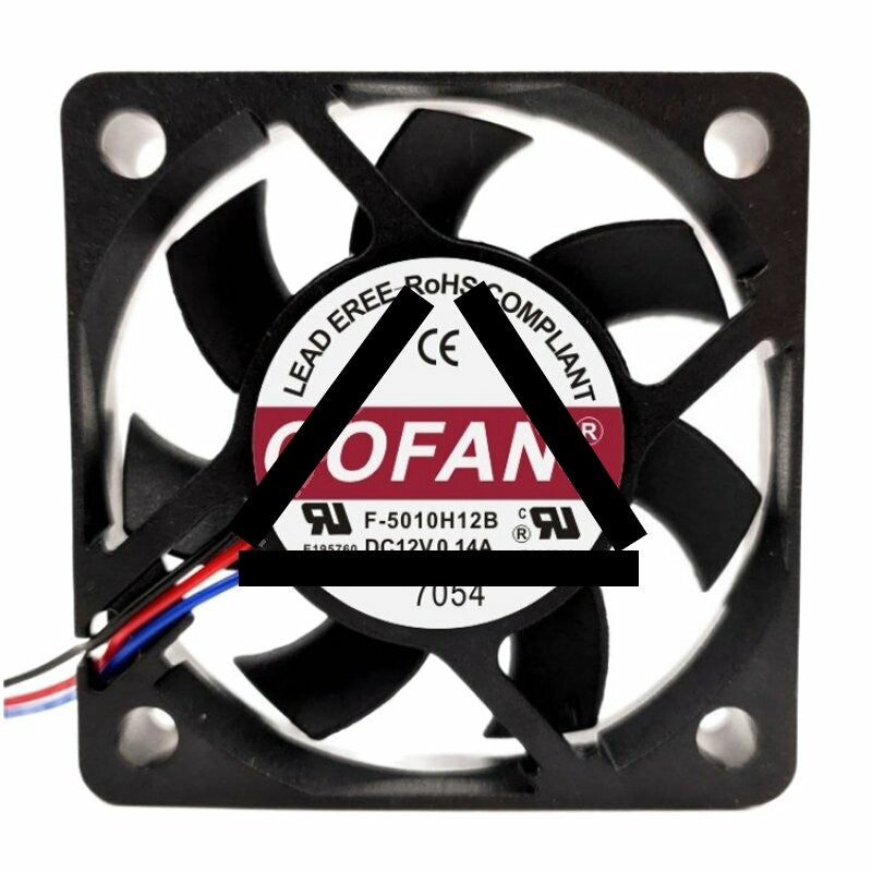 COFAN F-5010H12B DC 12V 0.14A 5010 Axial Cooling Fan