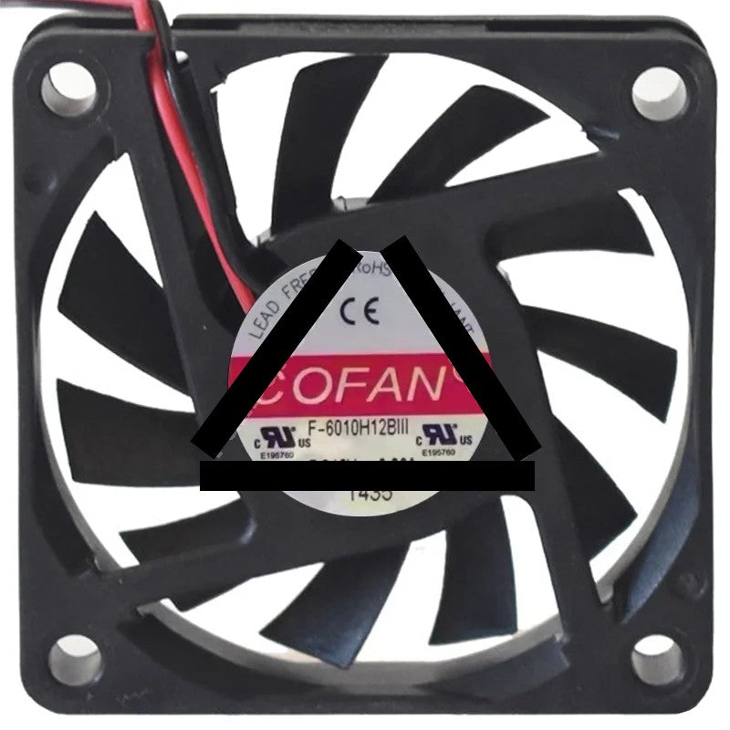 COFAN F-6010H12BIII 12V 0.26A 2 / 3 Wires Axial Cooling Fan