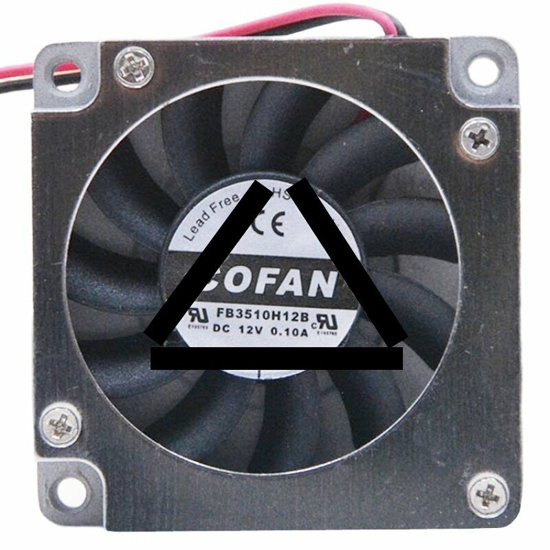 COFAN FB3510H12B DC 12V 0.10A 2 Wires Blower Cooling Fan