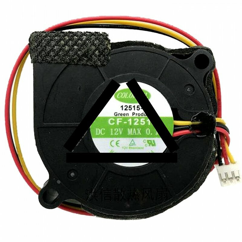 COLORFUL CF-12515 DC 12V 0.18A 2 Wires / 3 Wires Blower Cooling Fan
