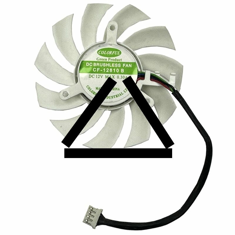 COLORFUL CF-12810B DC 12V MAX 0.30A Brushless Cooling Fan