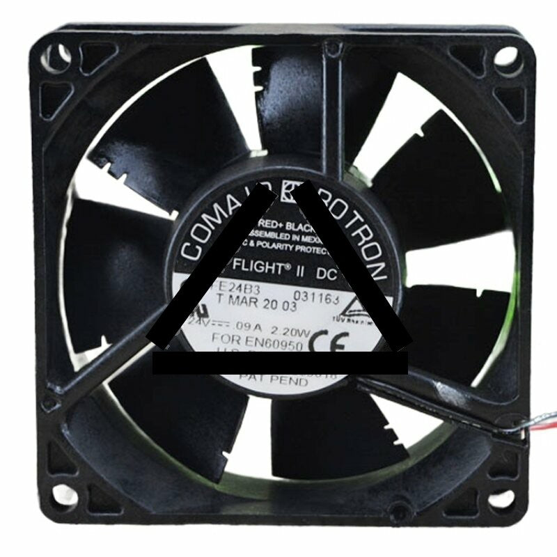 COMAIR ROTRON FE24B3 DC 24V 0.09A 2.2W 2 Wires Axial Cooling Fan