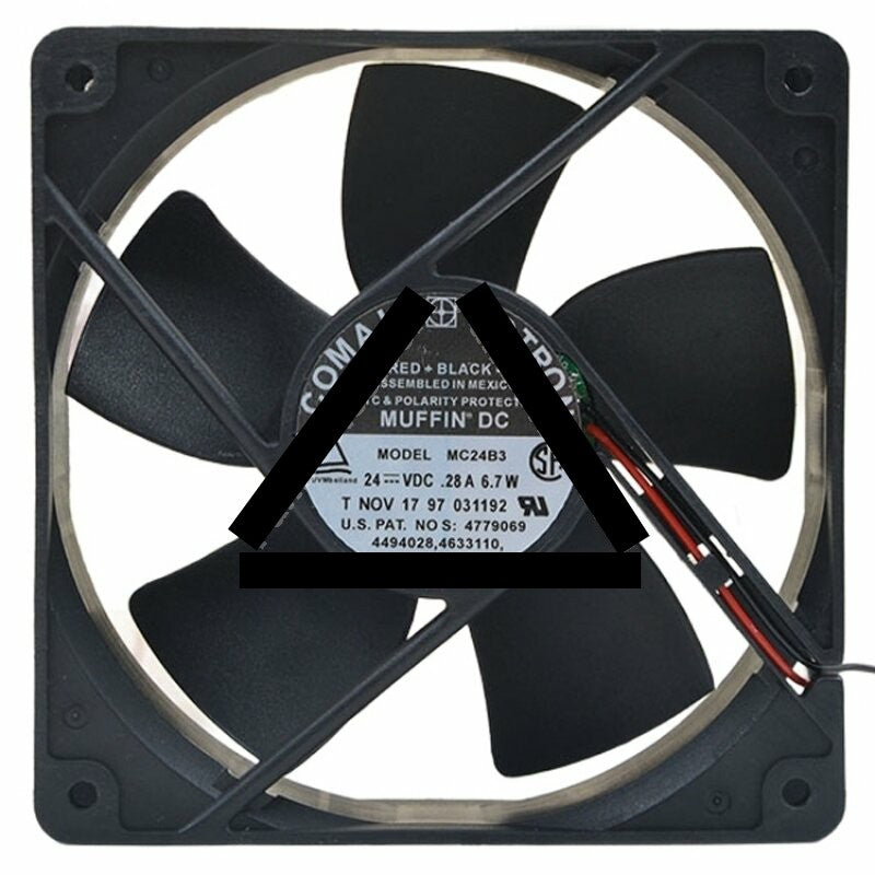 COMAIR ROTRON MC24B3 DC 24V 0.28A 6.7W 2 Wires Axial Cooling Fan
