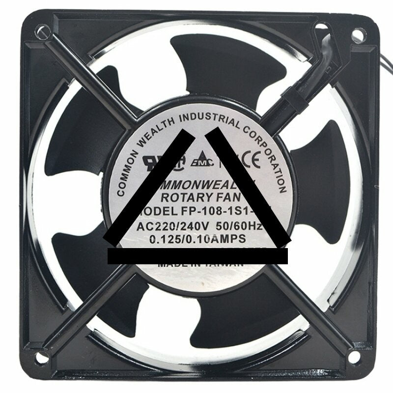 COMMONWEALTH FP-108-1S1-BU AC 220/240V 0.125/0.10AMPS Axial Cooling Fan