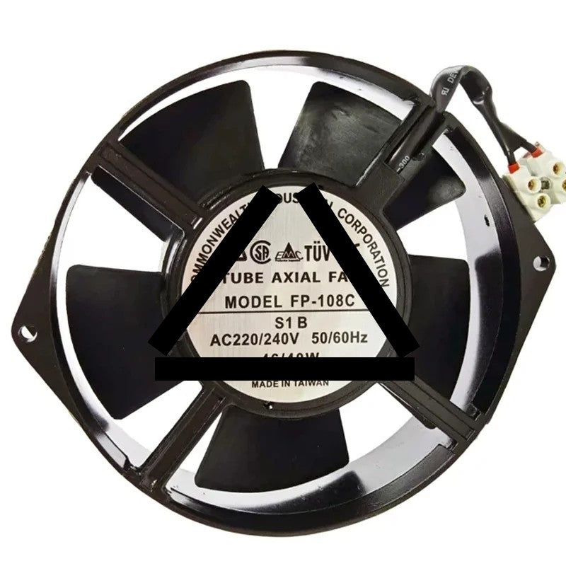 COMMONWEALTH FP-108C S1 B 220/240V 46/40W Impedance Protected Cooling Fan