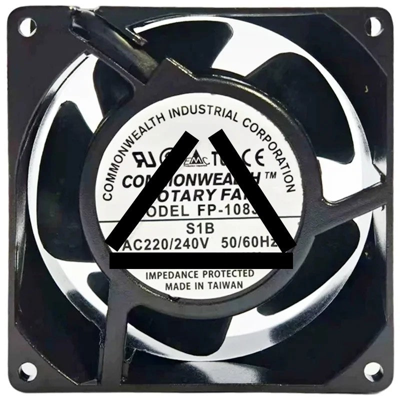 COMMONWEALTH FP-108JC S1B 220/240V 0.15/0.12A 16/13W Impedance Protected Cooling Fan