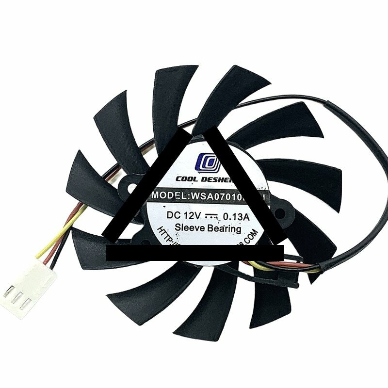 COOL DESHENG WSA07010F12J 12V 0.13A Sleeve Bearing Axial Fan