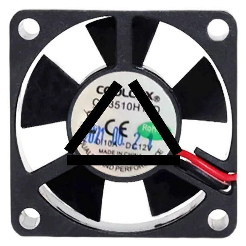 COOLCOX CC3510H12D 12V 0.10A 2 Wires Axial Cooling Fan