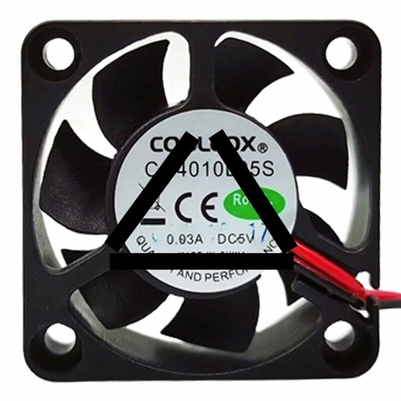 COOLCOX CC4010L05S DC 5V 0.03A 2 Wires Axial Cooling Fan
