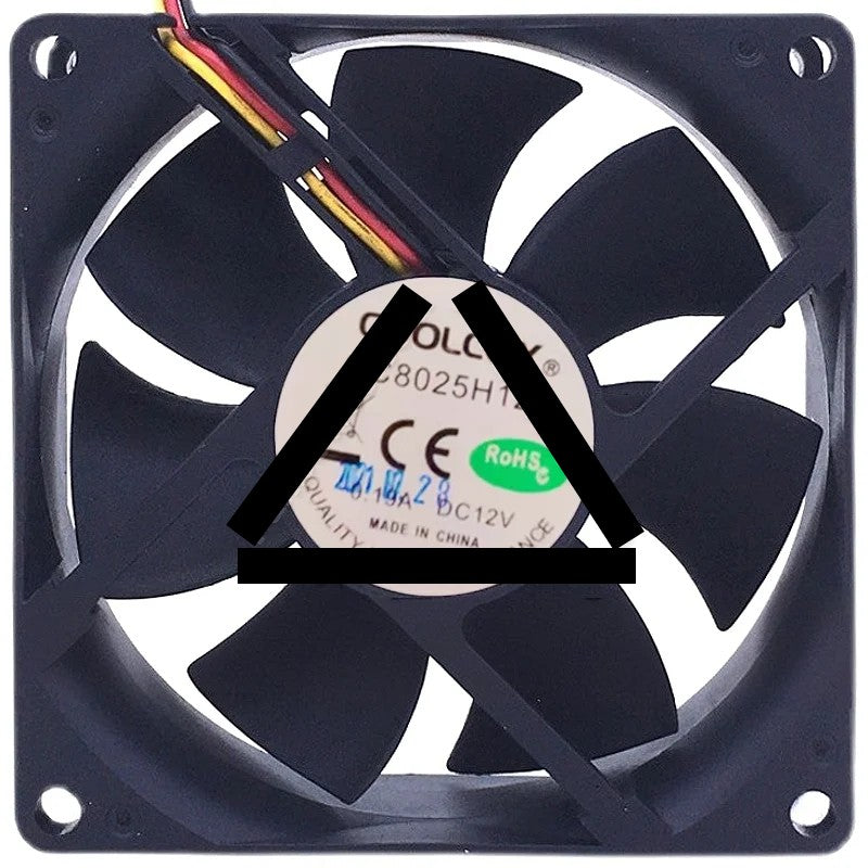 COOLCOX CC8025H12D DC 12V 0.19A 2 / 3 Wires Axial Cooling Fan