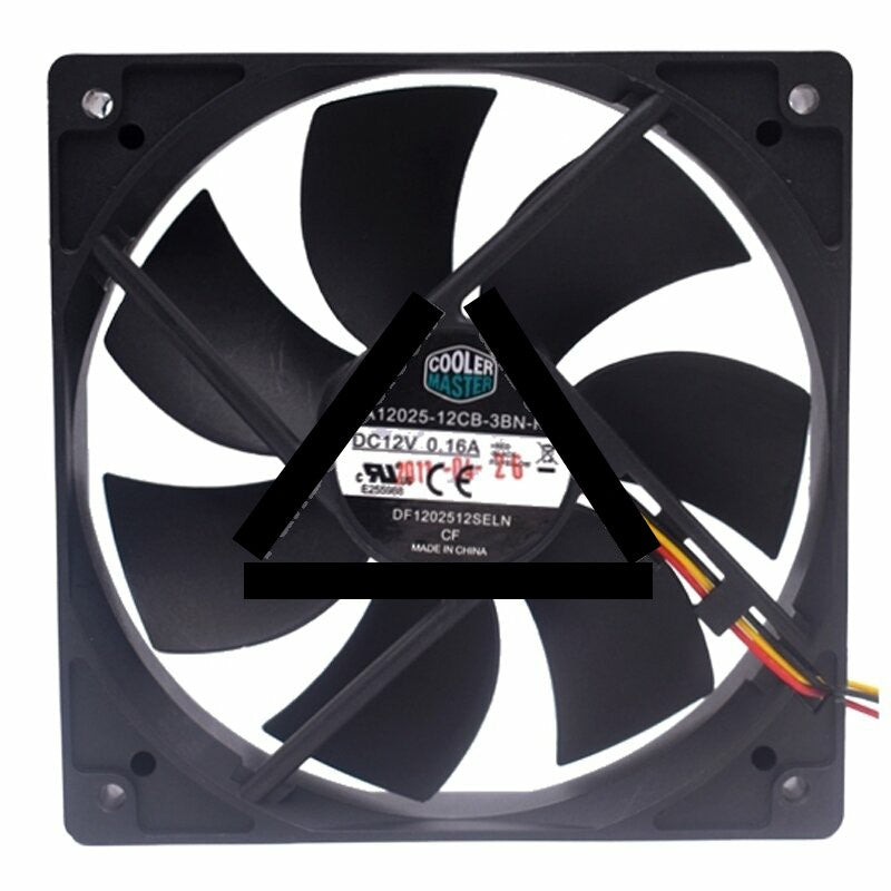 Cooler Master A12025-12CB-3BN-F1 DC 12V 0.16A 12025 Axial Cooling Fan