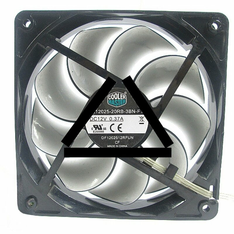 Cooler Master A12025-20RB-3BN-F1 DC 12V 0.37A 12025 Axial Cooling Fan