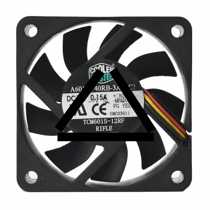 COOLER MASTER A6015-40RB-3AN-C1 DC 12V 0.15A 6015 Axial Cooling Fan