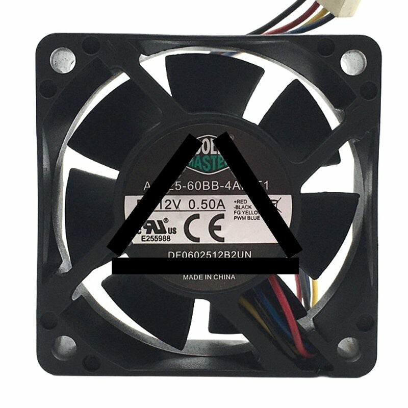 COOLER MASTER A6025-60BB-4AP-F1 DC 12V 0.50A 6025 PWM Axial Cooling Fan