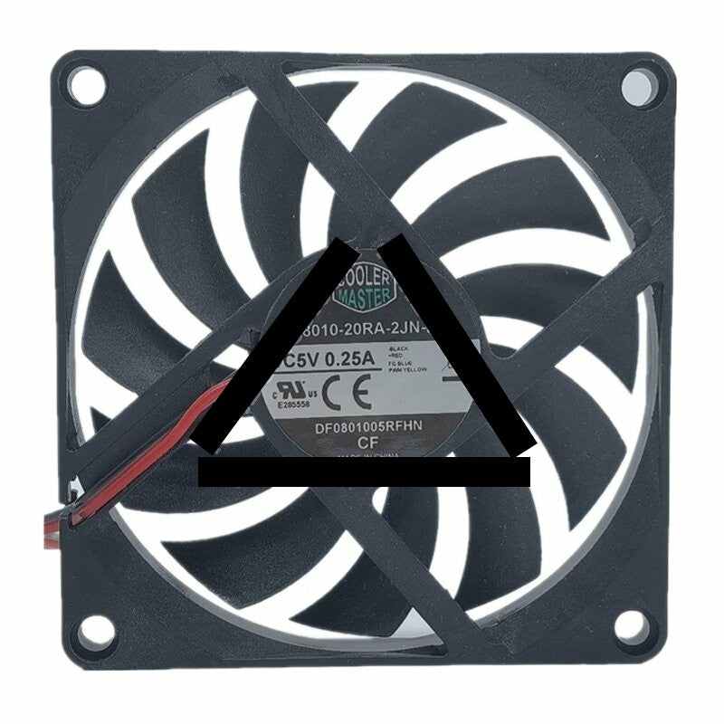 COOLER MASTER A8010-20RA-2JN-F1 DC 5V 0.25A 8010 Axial Cooling Fan