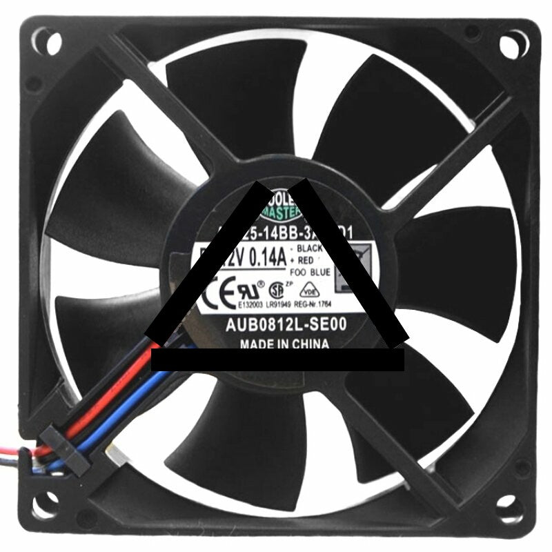 Cooler Master A8025-14BB-3AN-D1 AUB0812L-SE00 DC 12V 0.14A Cooling Fan