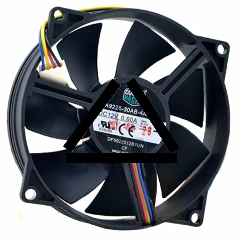 Cooler Master A9225-30AB-4AP-F1 DF0922512B1UN DC 12V 0.60A Cooling Fan