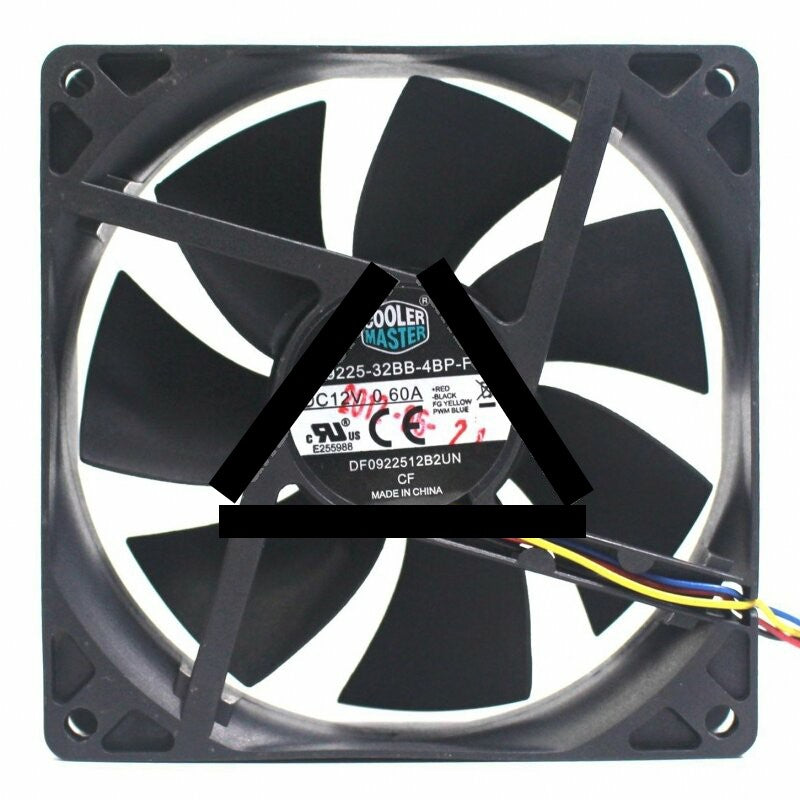 Cooler Master A9225-32BB-4BP-F1 DC 12V 0.60A 9225 PWM Axial Cooling Fan
