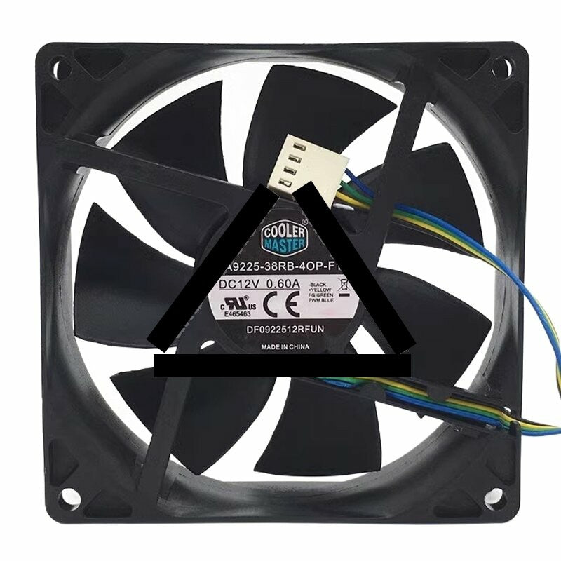 COOLER MASTER A9225-38RB-4OP-F1 DC 12V 0.60A 9225 PWM Axial Cooling Fan