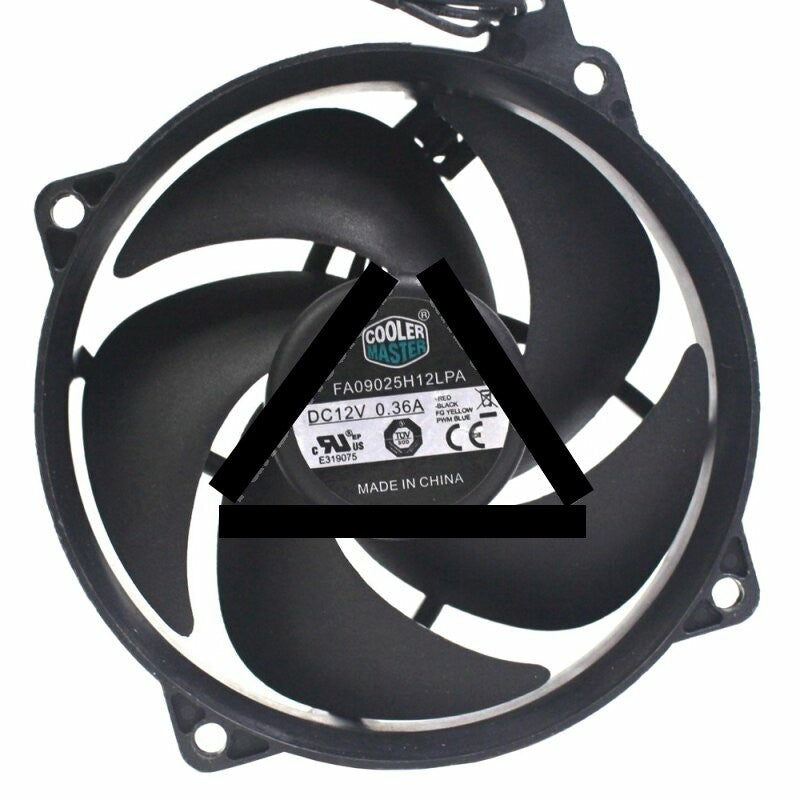Cooler Master FA09025H12LPA DC 12V 0.36A 4 Wires Axial Cooling Fan