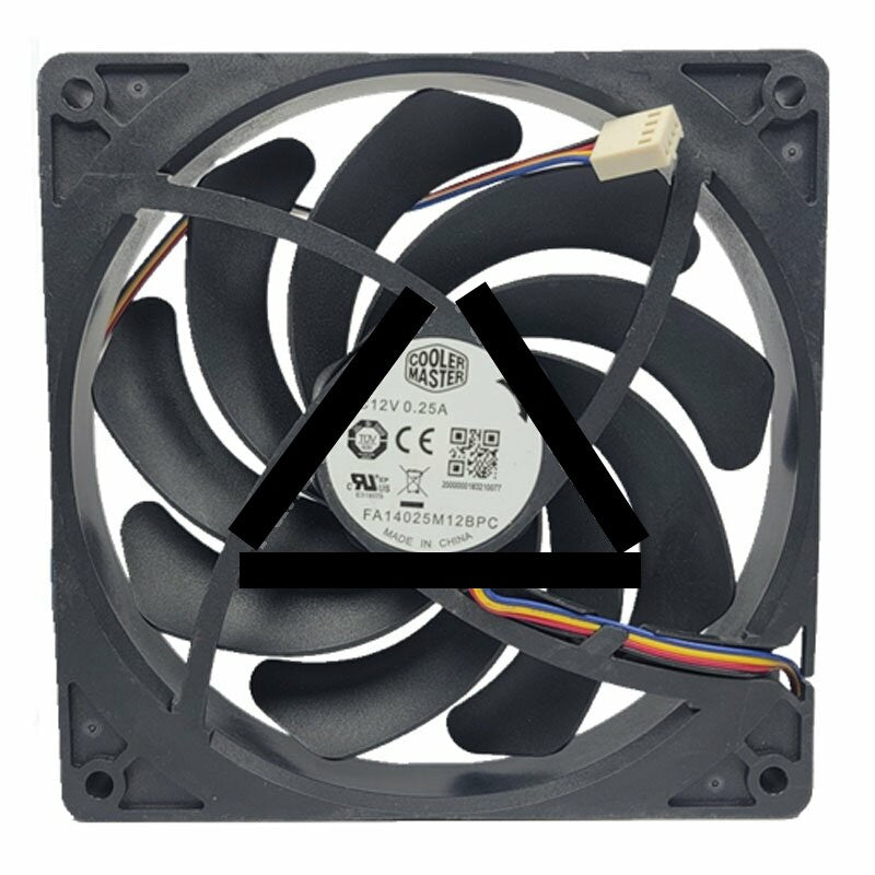 Cooler Master FA14025M12BPC DC 12V 0.25A 14025 PWM Axial Cooling Fan