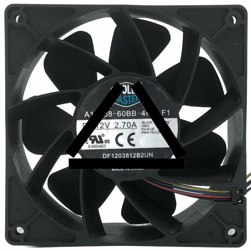 CoolerMaster A12038-60BB-4RP-F1 12V 2.70A 4 Wires Cooling Fan
