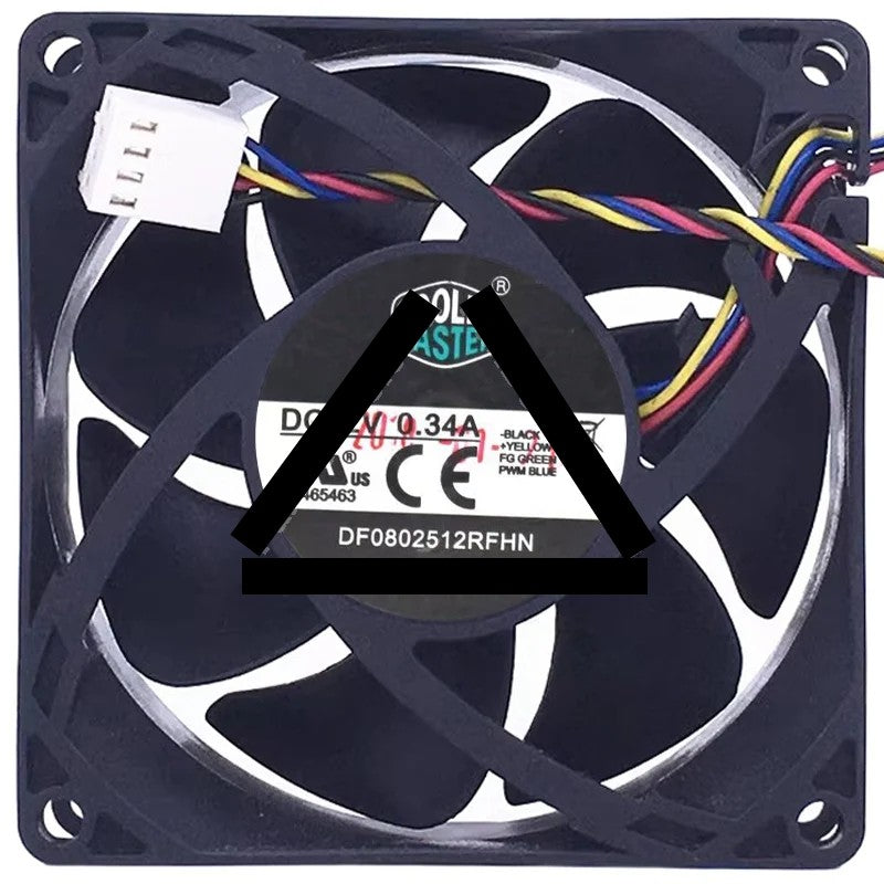 CoolerMaster DF0802512RFHN 12V 0.34A 4 Wires Axial Fan