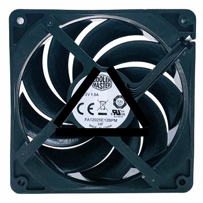 COOLERMASTER FA12025E12BPM DC 12V 1.5A 4 Wires Axial Cooling Fan