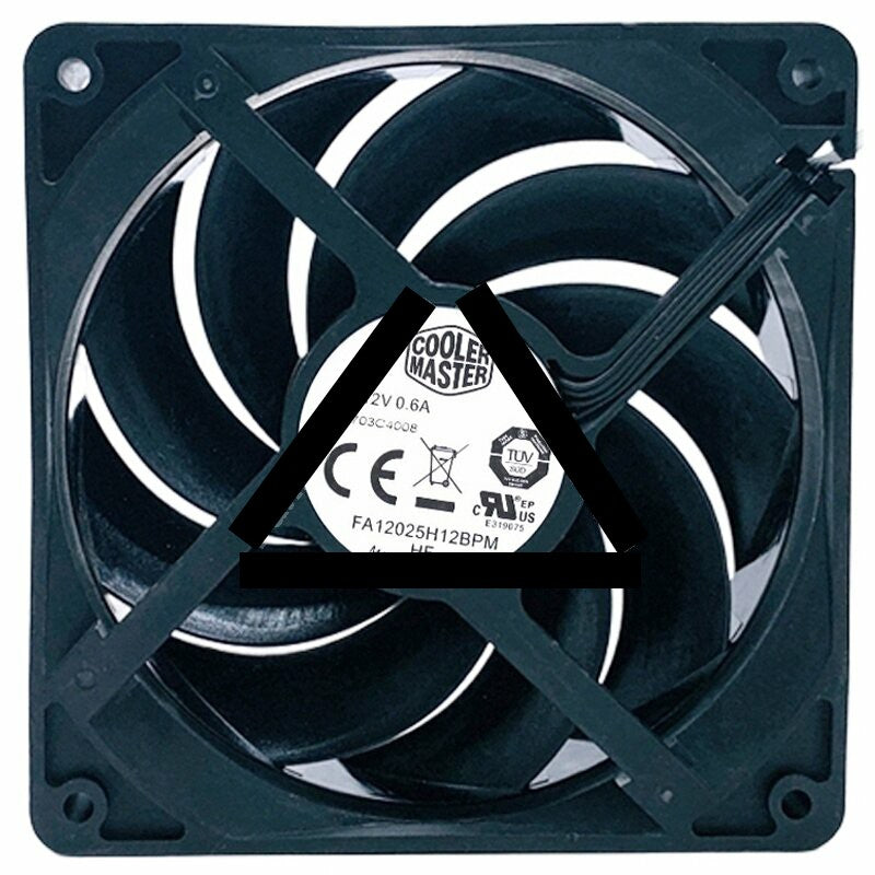 CoolerMaster FA12025H12BPM DC 12V 0.6A 4 Wires PWM Axial Cooling Fan