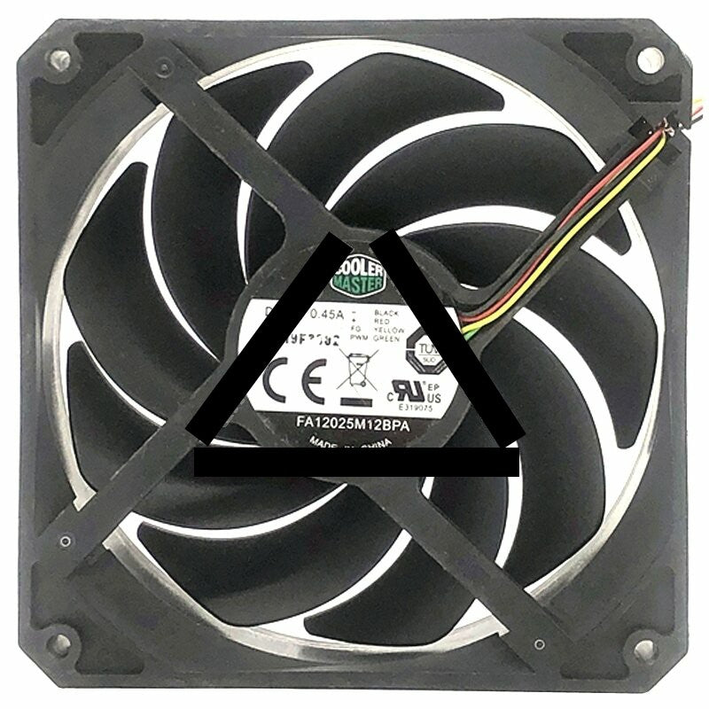 CoolerMaster FA12025M12BPA DC 12V 0.45A 4 Wires Axial Cooling Fan