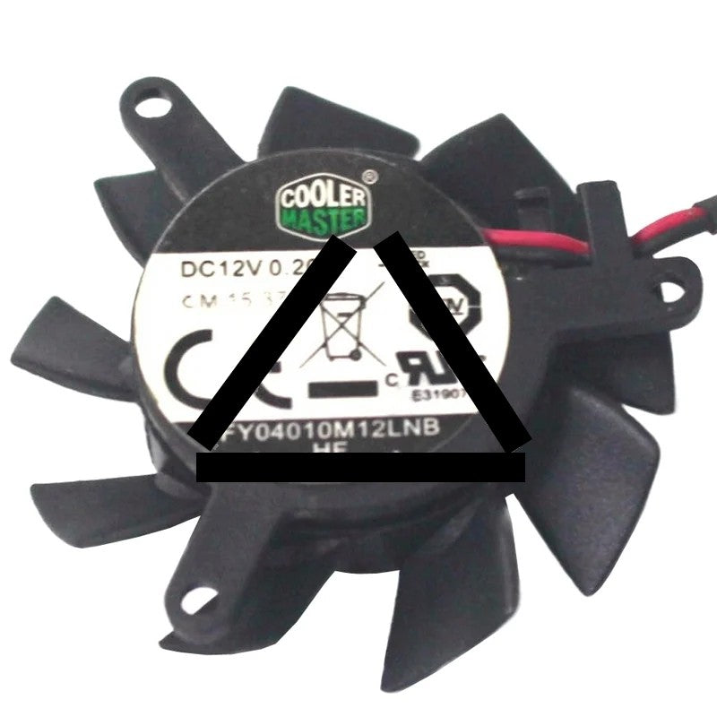 CoolerMaster FY04010M12LNB 12V 0.20A 2 Wires Cooling Fan