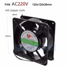 Cooling Fan AC220V ,copper core ,120x120x38mm for Inverter welding machine