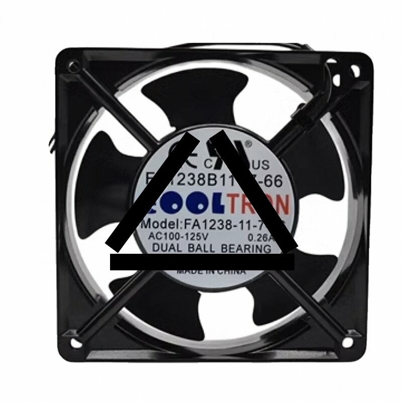 COOLTRON FA1238B11T7-66 AC 100-125V 0.26A 2 Wires Axial Cooling Fan
