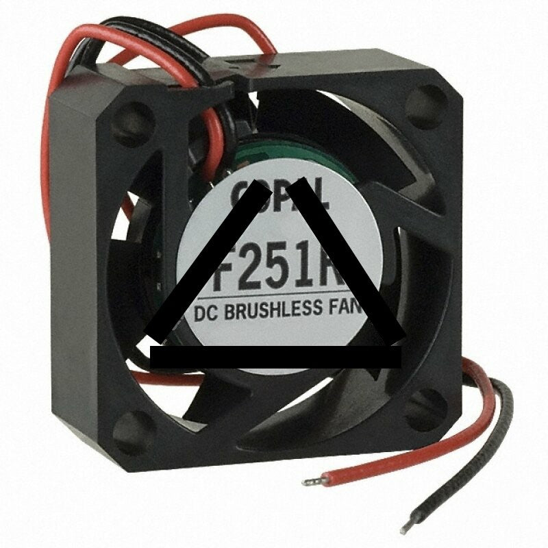 Copal F251R-12LB DC 12V 0.04A 2 Wires Axial Cooling Fan