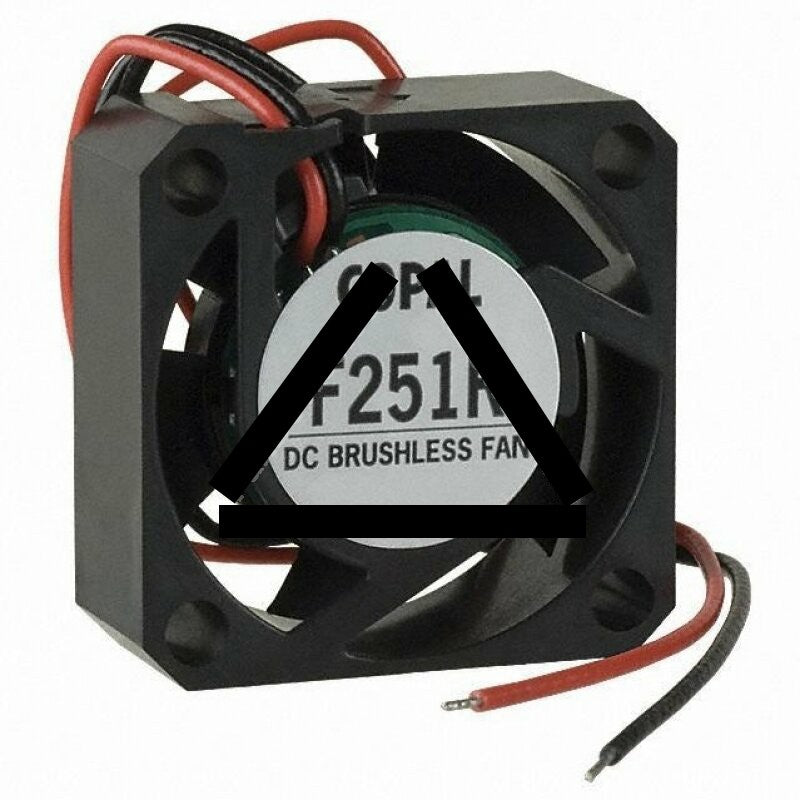 Copal F251R-12LLC DC 12V 0.03A 2 Wires Axial Cooling Fan