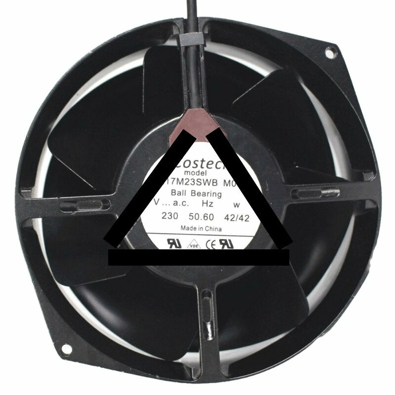 Costech A17M23SWB M00 AC 230V 42W 17055 Ball Bearing Axial Cooling Fan