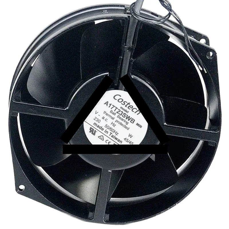 Costech A17T23SWB M00 230V 45/45W Ball Bearing Thermal Protected Cooling Fan
